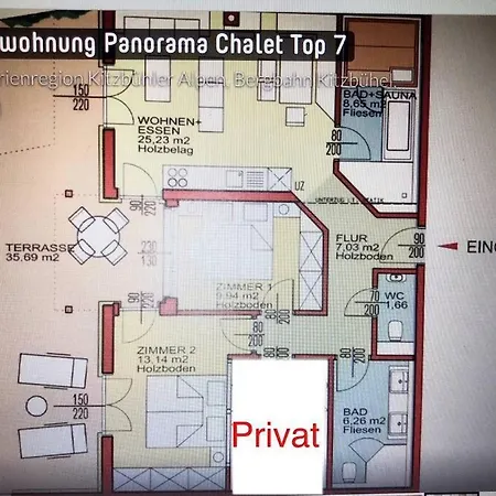 Ski-in & Out Alpine Style Near Kitzbuehel 公寓